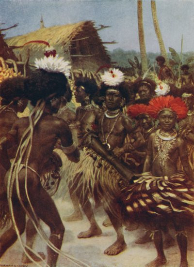 Erntetanz, Neuguinea, 1923 von Unbekannt