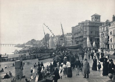 Hastings - Die Front, zeigt Pier, 1895 von Unbekannt