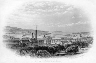 Hayle St Ives in der Ferne, um 1860 von Unbekannt