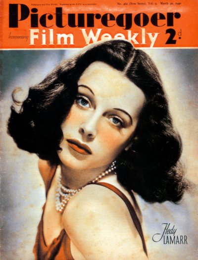 Hedy Lamarr 1914-2000, in Österreich geborene amerikanische Schauspielerin, 1940 von Unbekannt