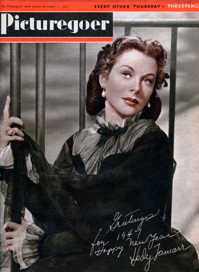 Hedy Lamarr, 1914-2000, österreichisch-amerikanische Schauspielerin, 1946 von Unbekannt