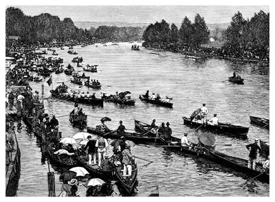 Henley Regatta, Oxfordshire, 1882 von Unbekannt