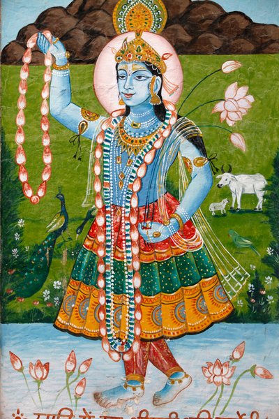 Hinduistische Göttin Radha, Mathura, Indien von Unbekannt