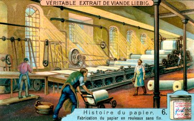 Geschichte des Papiers: 6, um 1900 von Unbekannt