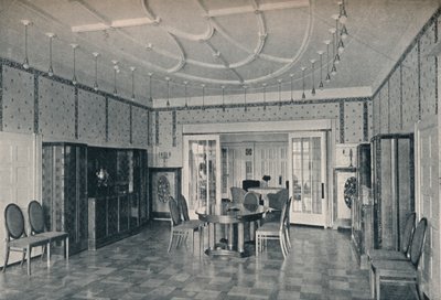 Haus in der Nähe von Bielefeld, Das Esszimmer, ca. 1912 von Unbekannt