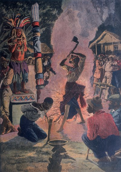 Menschenopfer, Lafayette, Louisiana, USA, 1912 von Unbekannt