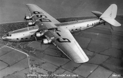 Imperial Airways Ltd Ensign Flugzeug, ca. 1930er Jahre von Unbekannt