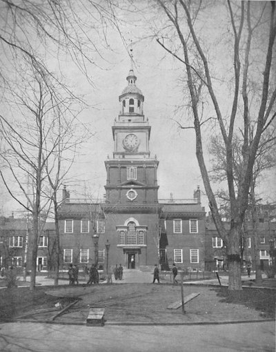 Independence Hall, Philadelphia, ca. 1897 von Unbekannt