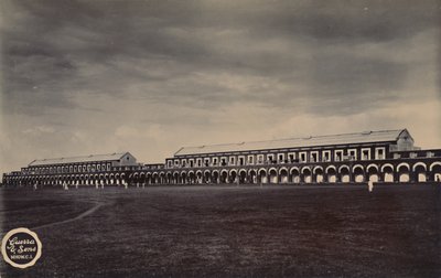 Indische Militärbaracken, um 1910 von Unbekannt