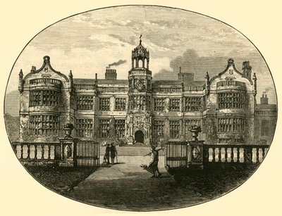 Ingestre Hall Das alte Gebäude, 1898 von Unbekannt