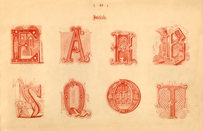 Initialen, 1862 von Unbekannt