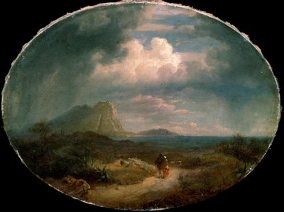 Italienische Landschaft, frühes 19. Jahrhundert von Unbekannt