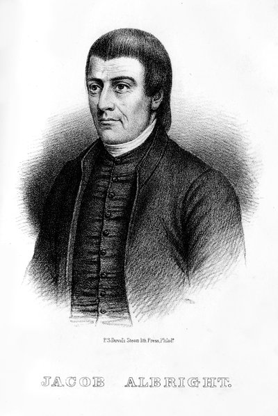 Jacob Albright, amerikanischer christlicher Führer, 1854 von Unbekannt