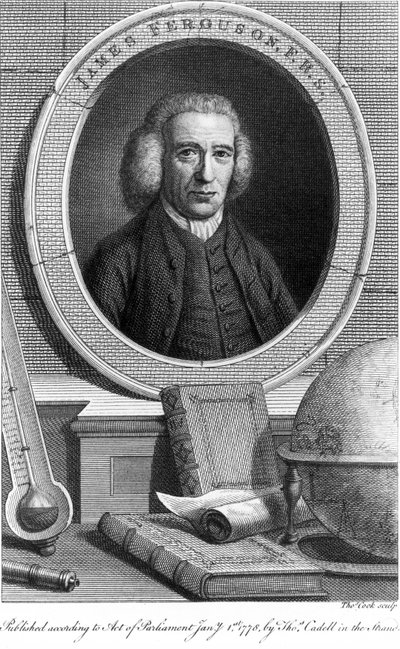 James Ferguson, schottischer Astronom (um 1760er) von Unbekannt