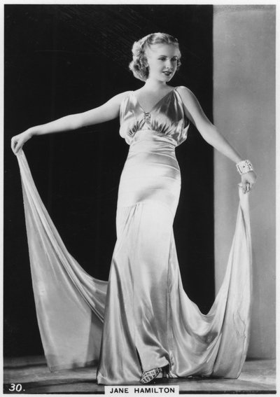 Jane Hamilton, amerikanische Filmschauspielerin, ca. 1938 von Unbekannt