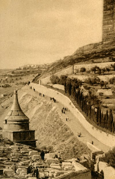 Jerusalem - Grab von Absalom, um 1918-1939 von Unbekannt