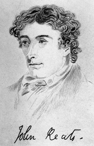 John Keats, englischer Dichter, 1912 von Unbekannt