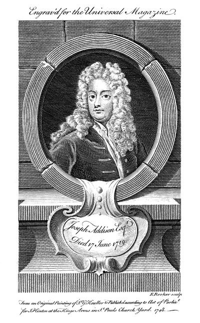 Joseph Addison, englischer Politiker und Schriftsteller, 19. Jahrhundert von Unbekannt