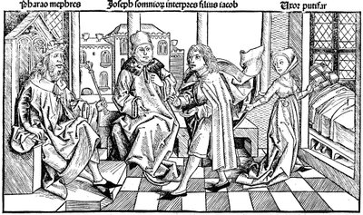 Joseph deutet den Traum des Pharao, 1493 von Unbekannt