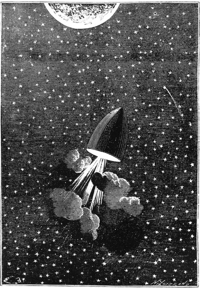 Jules Verne 1828-1905, Autour de la Lune, 1865 von Unbekannt