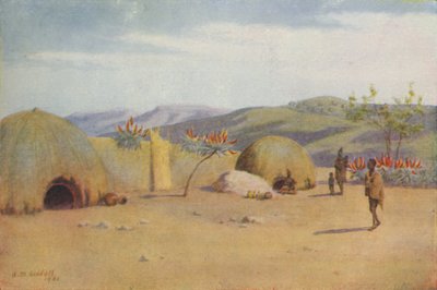 Kaffir Kraal, 1924 von Unbekannt