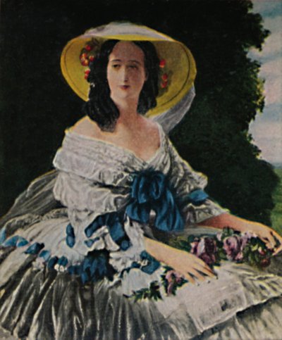 Kaiserin Eugenie 1826-1920 - Gemälde von Winterhalter, 1934 von Unbekannt