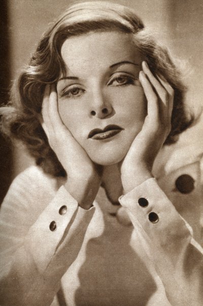 Katharine Hepburn, amerikanische Schauspielerin, 1933 von Unbekannt