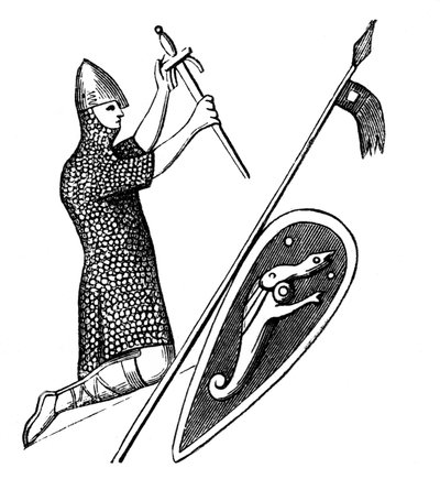 König Wilhelm, dargestellt auf seinem Siegel, 1870 von Unbekannt