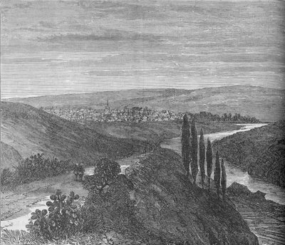 King Williams Town, von der Nähe des Aquädukts, um 1880 von Unbekannt