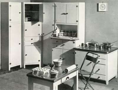 Küchenmöbel von Heals, London, 1937 von Unbekannt