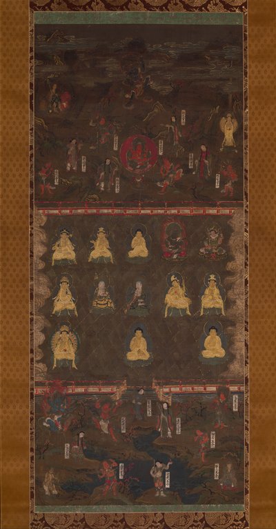 Kumano-Schrein-Mandala, frühes 14. Jahrhundert von Unbekannt