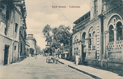 Kyd Street, Kalkutta, spätes 19. - frühes 20. Jahrhundert von Unbekannt