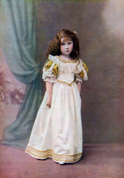 Lady Elizabeth Bowes-Lyon, im Alter von sechs Jahren, 1906-1907 von Unbekannt