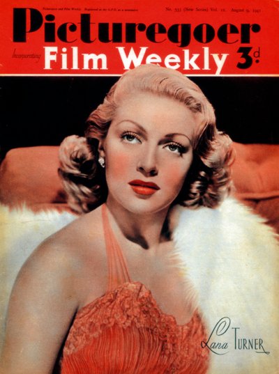 Lana Turner, amerikanische Schauspielerin, 1941 von Unbekannt