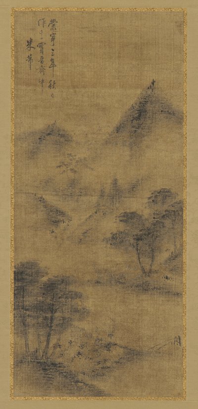 Landschaft: Berggipfel und Bach, Ming-Dynastie, 1368-1644 von Unbekannt