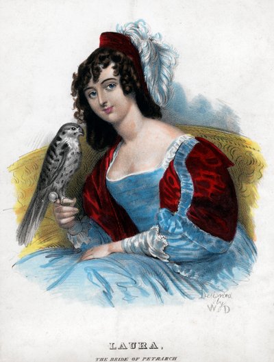 Laura, die Braut von Petrarca, ca. 1770-1840 von Unbekannt