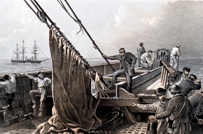 Verlegung des transatlantischen Telegraphenkabels, 1865-1866 von Unbekannt