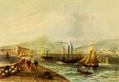 Leith Hafen, ca. 1840, 1942 von Unbekannt