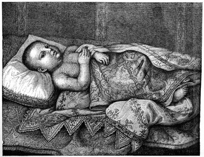 Leopoldo de Medici 1617-1675 in seiner Wiege, 1882 von Unbekannt