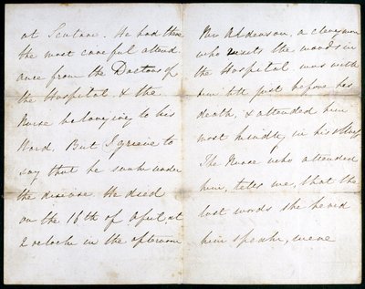 Brief von Florence Nightingale, Mai 1856 von Unbekannt