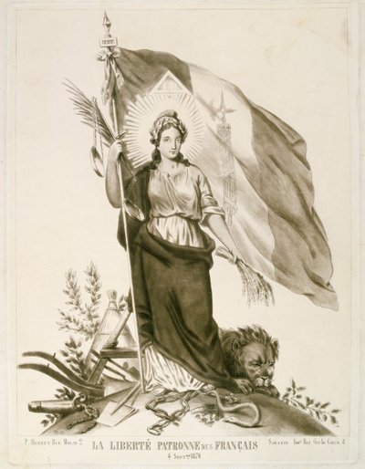 Freiheit, Schutzpatronin der Franzosen, 1870 von Unbekannt