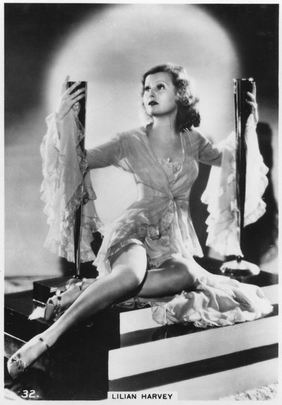 Lilian Harvey, britisch-deutsche Filmschauspielerin, ca. 1938 von Unbekannt