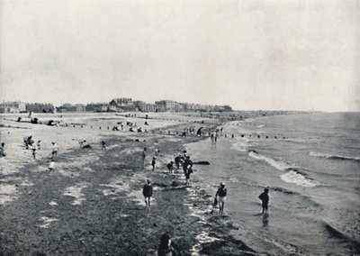 Littlehampton - Planschen bei Niedrigwasser, 1895 von Unbekannt