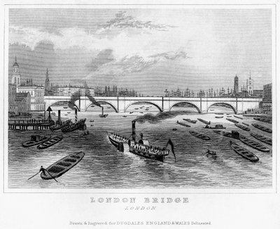 London Bridge, 19. Jahrhundert von Unbekannt