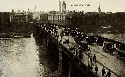 London Bridge, spätes 19. - frühes 20. Jahrhundert von Unbekannt