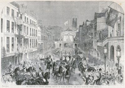 Londons Begrüßung von Prinzessin Alexandra, 1863 von Unbekannt