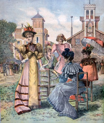 Longchamp-Rennen im Frühling, Paris, 1893 von Unbekannt