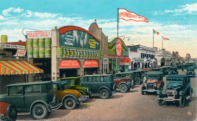 Blick nach Norden auf die Main Street, ca. 1939 von Unbekannt