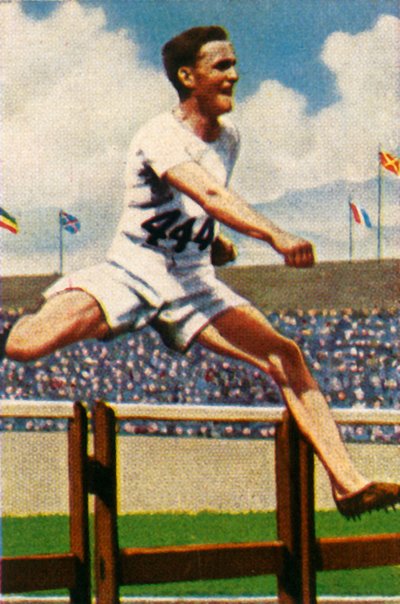 Lord Burghley, Sieger, 400m Hürden, 1928 von Unbekannt