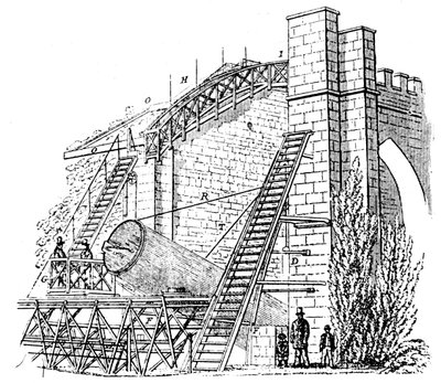 Lord Rosses 72 Zoll (1,8 m) Spiegelteleskop, 1849 von Unbekannt